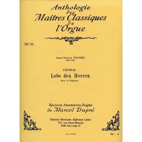 Johann Walther: Choral - Lobe Den Herren