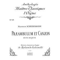 Heinrich Scheidemann: Preambulum et Canzon in F major (Ma&icirc;tres classiques No.68) (Organ)