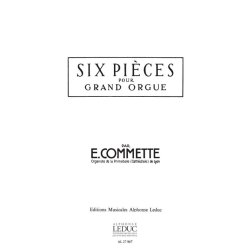 Eduard Commette: 6 Pi&egrave;ces (Organ)