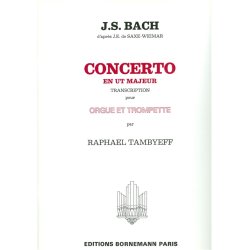 Bach Js Tambyeff Concerto In C Major Trumpet & Organ Book