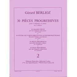 G&eacute;rard Berlioz: 30 Pi&egrave;ces progressives Vol.2 (Percussion(s) & Piano)