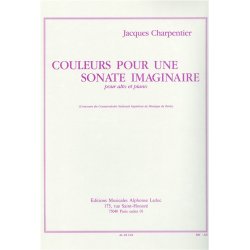 Charpentier Couleurs Pour Une Sonate Imaginaire Viola & Piano Book