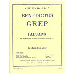 Benedictus Grep: Paduana (Quintet-Brass)