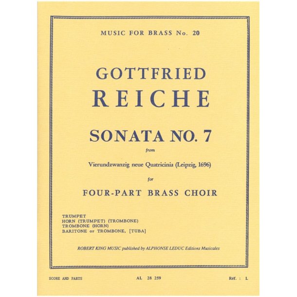 Gottfried Reiche: Sonata No.7 (Quartet-Brass)