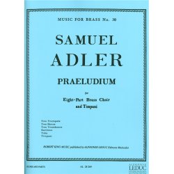 Samuel Adler: Praeludium (Ensemble-Brass 8 or more)