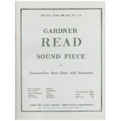 Gardner Read: Sound Piece (Ensemble-Brass 8 or more)