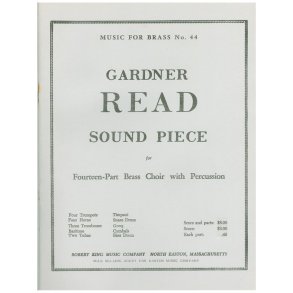 Gardner Read: Sound Piece (Ensemble-Brass 8 or more)