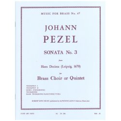 Johann Christoph Pezel: Sonata No.3 (Quintet-Brass)