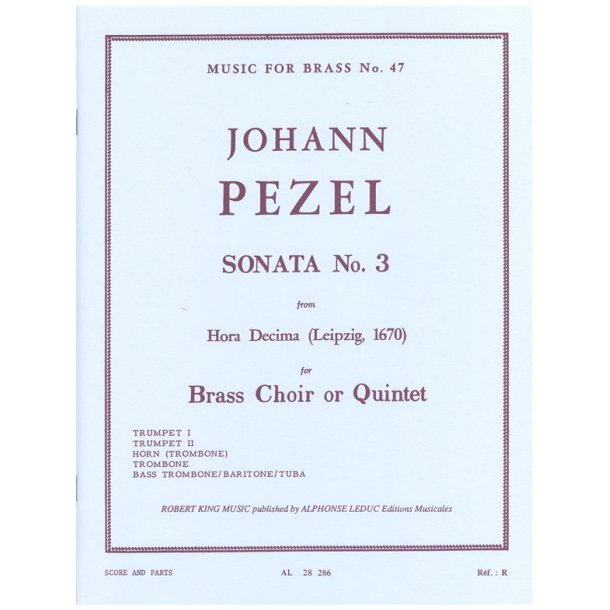 Johann Christoph Pezel: Sonata No.3 (Quintet-Brass)