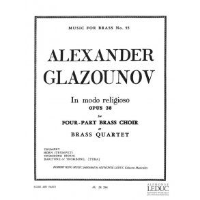 Alexandre Glazounov: In Modo religoso Op.38 (Quartet-Brass)