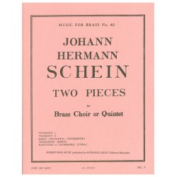 Johann Hermann Schein: 2 Pieces (Quintet-Brass)