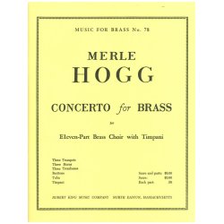 Merle Hogg: Concerto for Brass (Ensemble-Brass 8 or more)