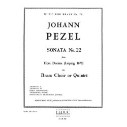 Johann Christoph Pezel: Sonata No.22 (Quintet-Brass)