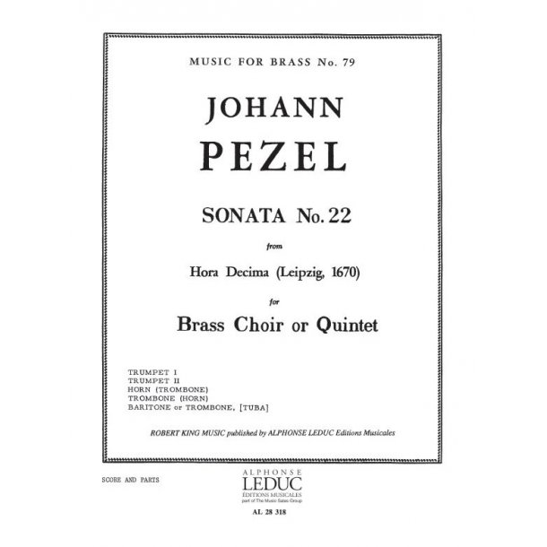 Johann Christoph Pezel: Sonata No.22 (Quintet-Brass)