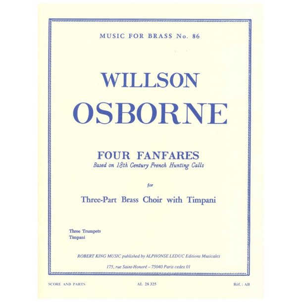 Willson Osborne: 4 Fanfares (Trumpets 3)