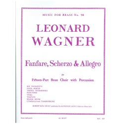 Leonard Wagner: Fanfare, Scherzo and Allegro (Ensemble-Brass 8 or more)