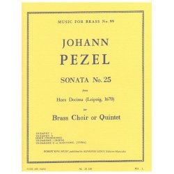Johann Christoph Pezel: Sonata No.25 (Quintet-Brass)
