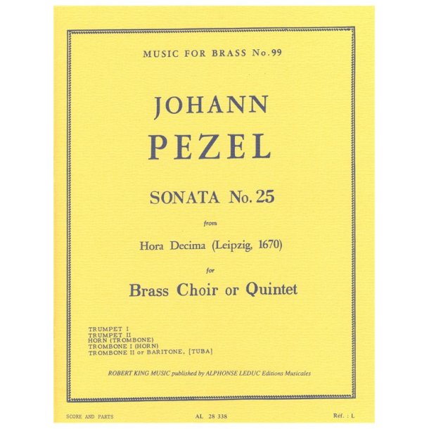 Johann Christoph Pezel: Sonata No.25 (Quintet-Brass)