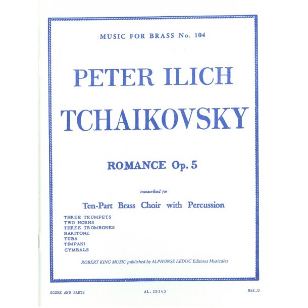 Piotr Ilich Tchaikovsky: Romance Op.5 in F minor (Ensemble-Brass 8 or more)