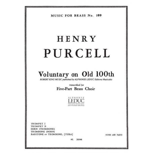 Henry Purcell: Voluntary on 'Old 100th' (Quintet-Brass)