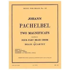 Johann Pachelbel: 2 Magnificats (Quartet-Brass)