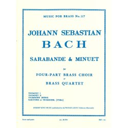 Johann Sebastian Bach: Sarabande et Menuet (Quartet-Brass)
