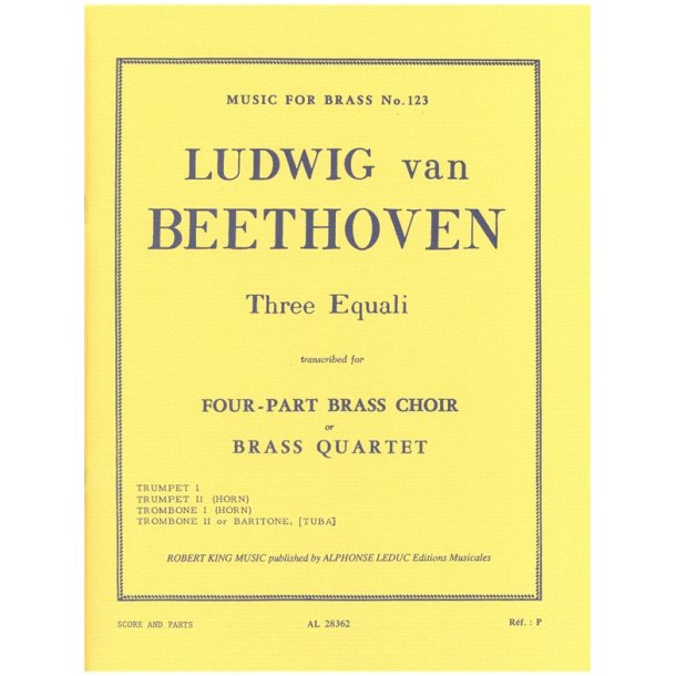 Ludwig van Beethoven: 3 Equali (Quartet-Brass)