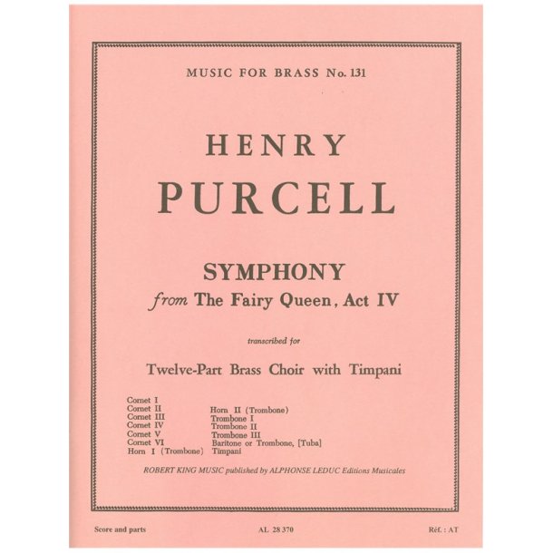 Henry Purcell: Symphonie de 'Fairy Queen' (act 4) (Ensemble-Brass 8 or more)