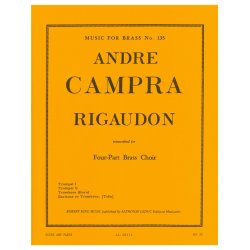 Andr&eacute; Campra: Rigaudon (Quartet-Brass)