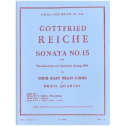 Gottfried Reiche: Sonata No.15 (Quartet-Brass)