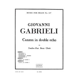 Giovanni Gabrieli: Canzon en double Echo (3 ensembles) (Ensemble-Brass 8 or more)