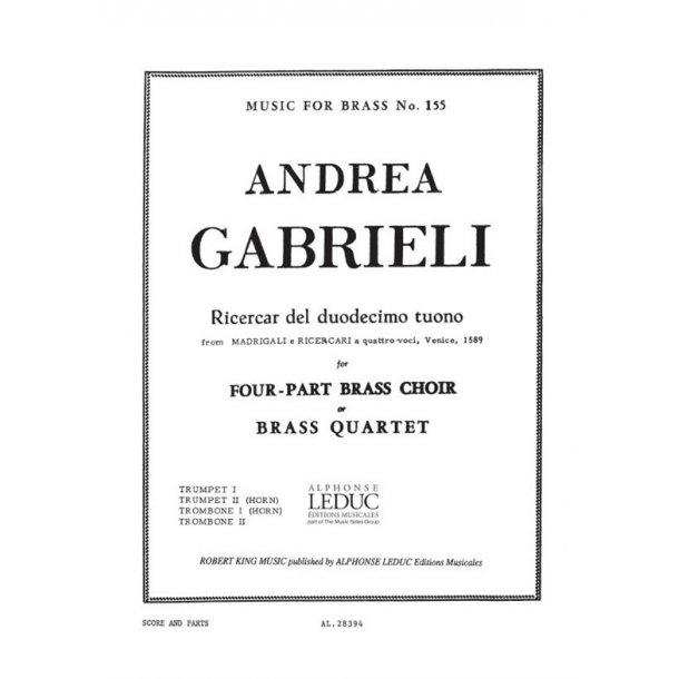 Andrea Gabrieli: Ricercar Del Duodecimo Tuono