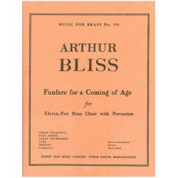 Arthur Bliss: Fanfare for a Coming of Age (Ensemble-Brass 8 or more)