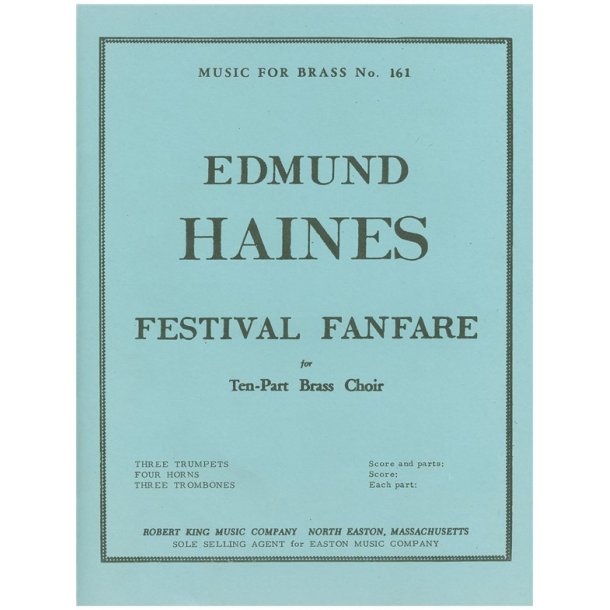 Edmund Haines: Festival Fanfare (Ensemble-Brass 8 or more)