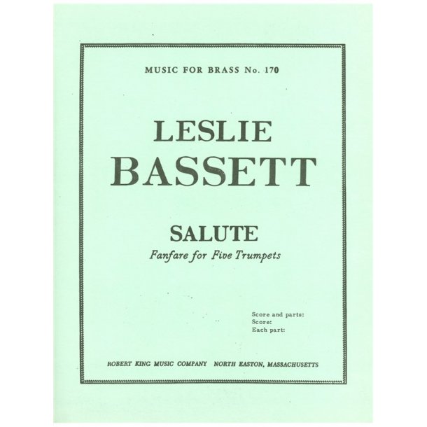 Basset Salute Mfb170 5 Trumpets Score/Parts