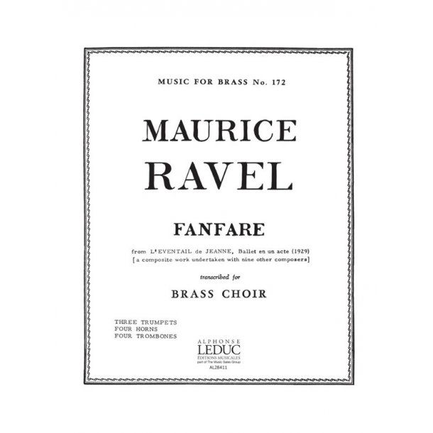 Maurice Ravel: Fanfare (Ensemble-Brass 8 or more)