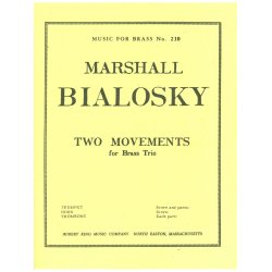 Marshall Bialosky: 2 Movements (Trio - Brass)