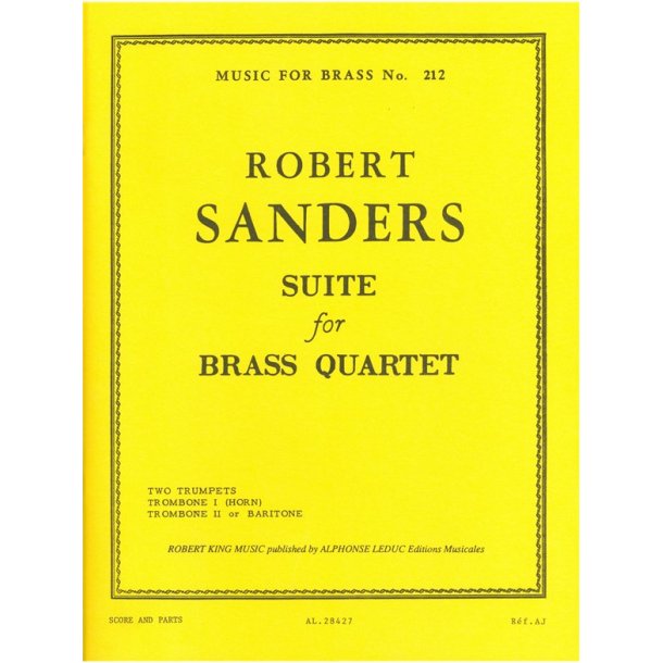 Robert Levine Sanders: Suite (Quartet-Brass)