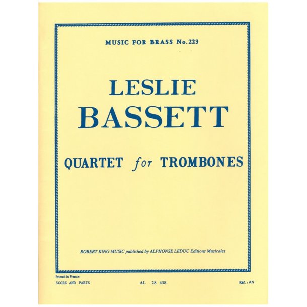 Leslie Bassett: Quartet (Trombones 4)