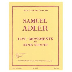 Samuel Adler: 5 Mouvements (Quintet-Brass)