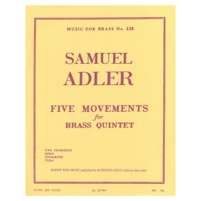 Samuel Adler: 5 Mouvements (Quintet-Brass)