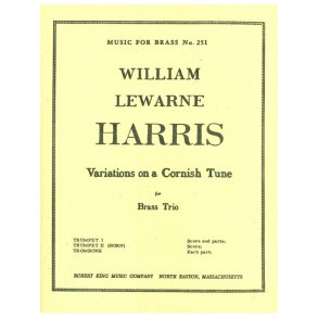 William Lewarne Harris: Variations on a Cornish Tune (Brass Trio)