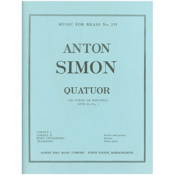 Anton Simon: Quatuor (Quartet-Brass)