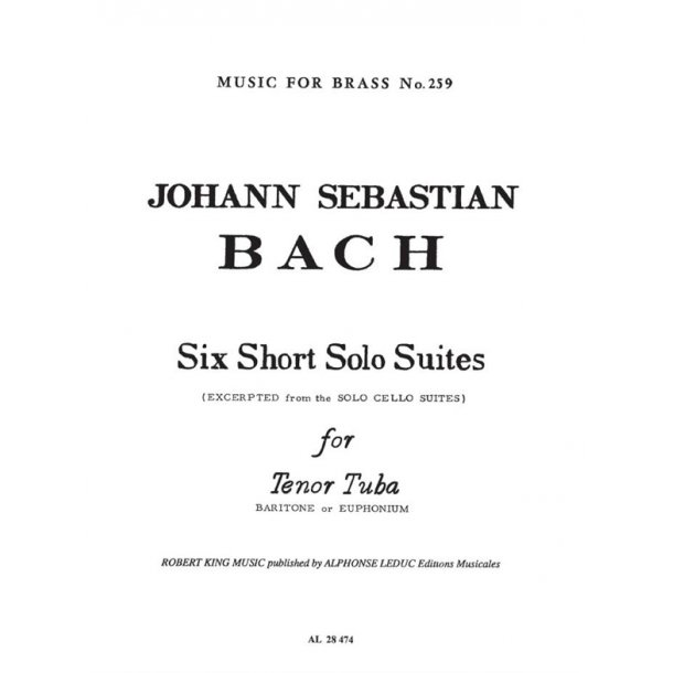 Johann Sebastian Bach: 6 Short solo Suites