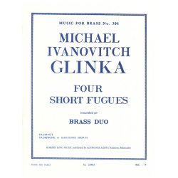 Glinka King 4 Short Fugues Mfb306 Trumpet Trombone Horn Book