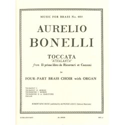 Bonelli King Toccata Athalanta Brass Octet Organ Mfb403 Score/Parts