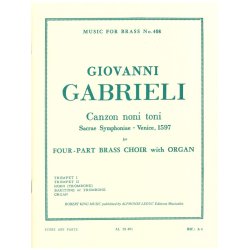 Giovanni Gabrieli: Canzon noni Toni (Quintet-Mixed)