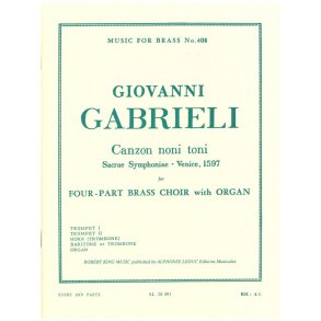 Giovanni Gabrieli: Canzon noni Toni (Quintet-Mixed)