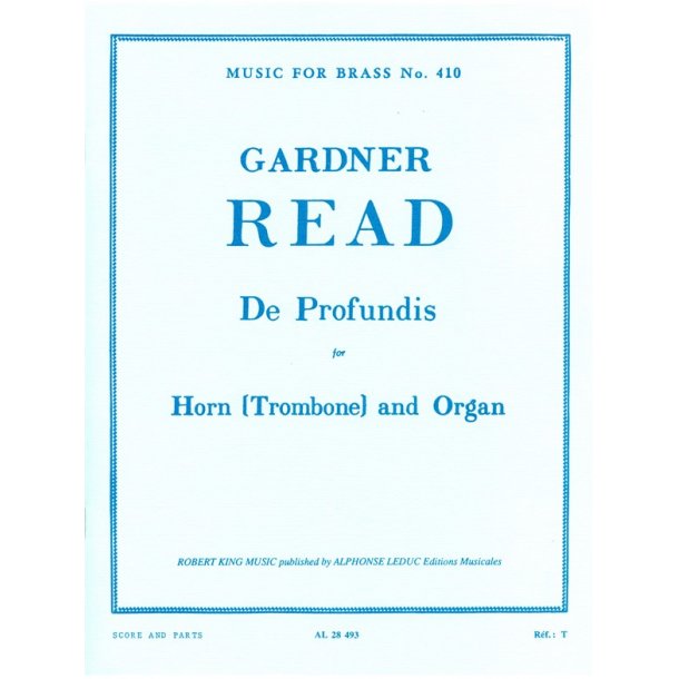 Gardner Read: De Profundis (Horn and Organ)