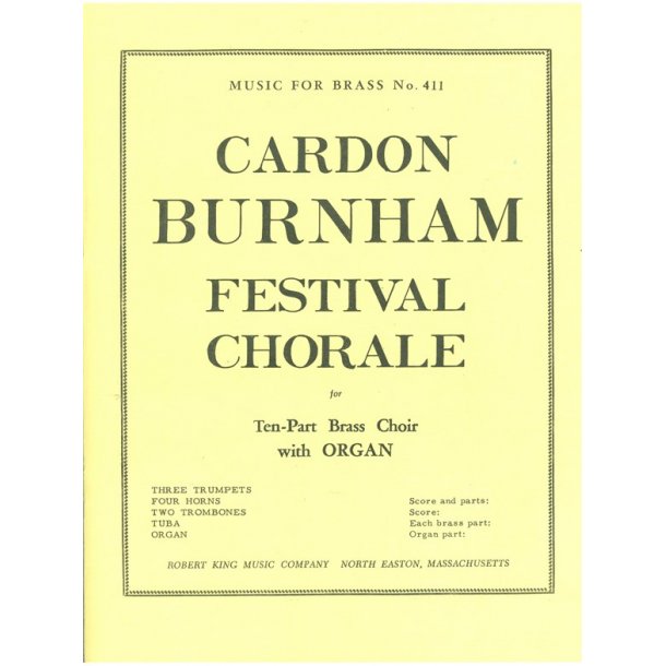 Cardon Burnham: Festival Chorale (Ensemble-Brass 8 or more)